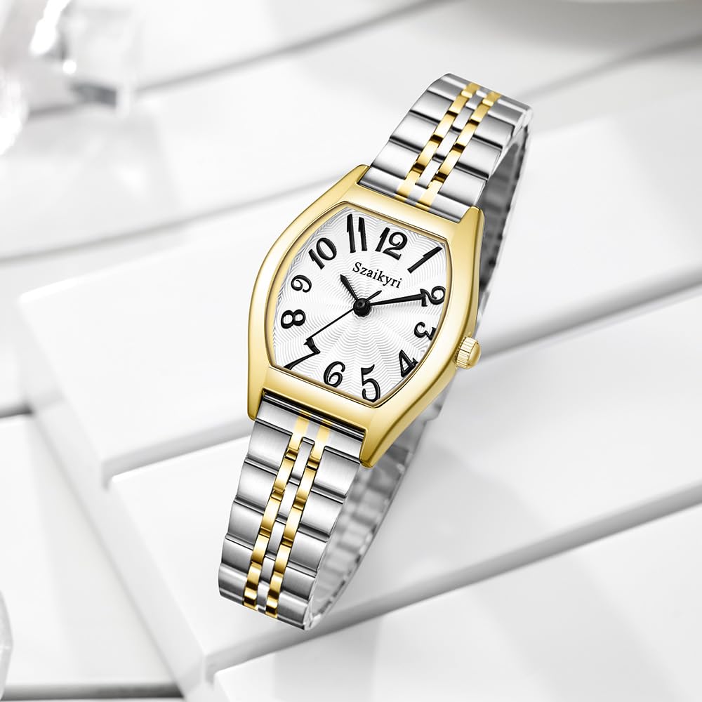 Szaikyri Barrel Shaped Watch for Women with Easy Read Arabic - Szaikyri Official Imagery - 6