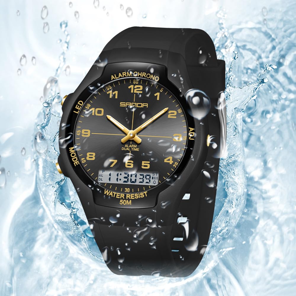 Gosasa Unisex Digital Analog Sports Watch with Alarm - Gosasa Official Imagery - 4