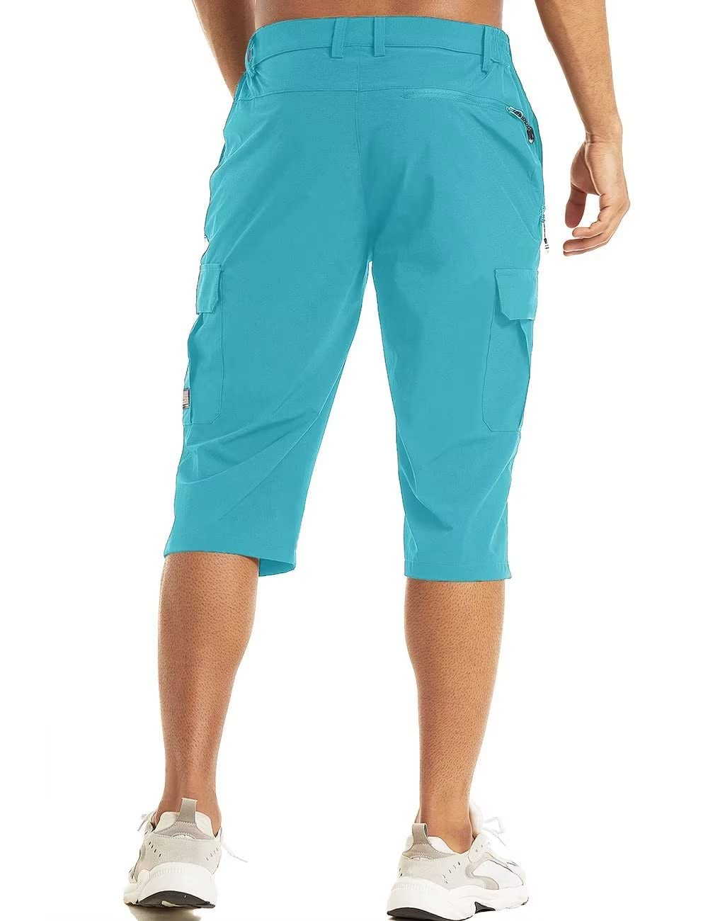 MAGCOMSEN Men s Workout Gym Shorts Quick Dry 3 4 Capri Pants - MAGCOMSEN Official Imagery - 3