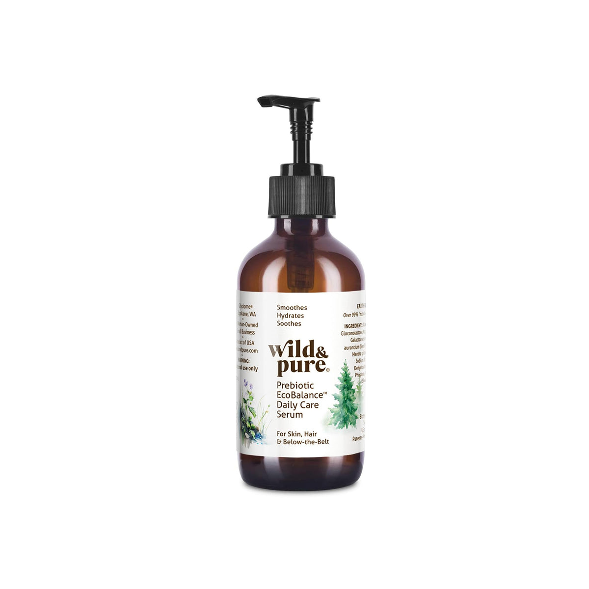 Prebiotic Hydrating Serum for Face Body 4oz - Wild & Pure Official Imagery - 2