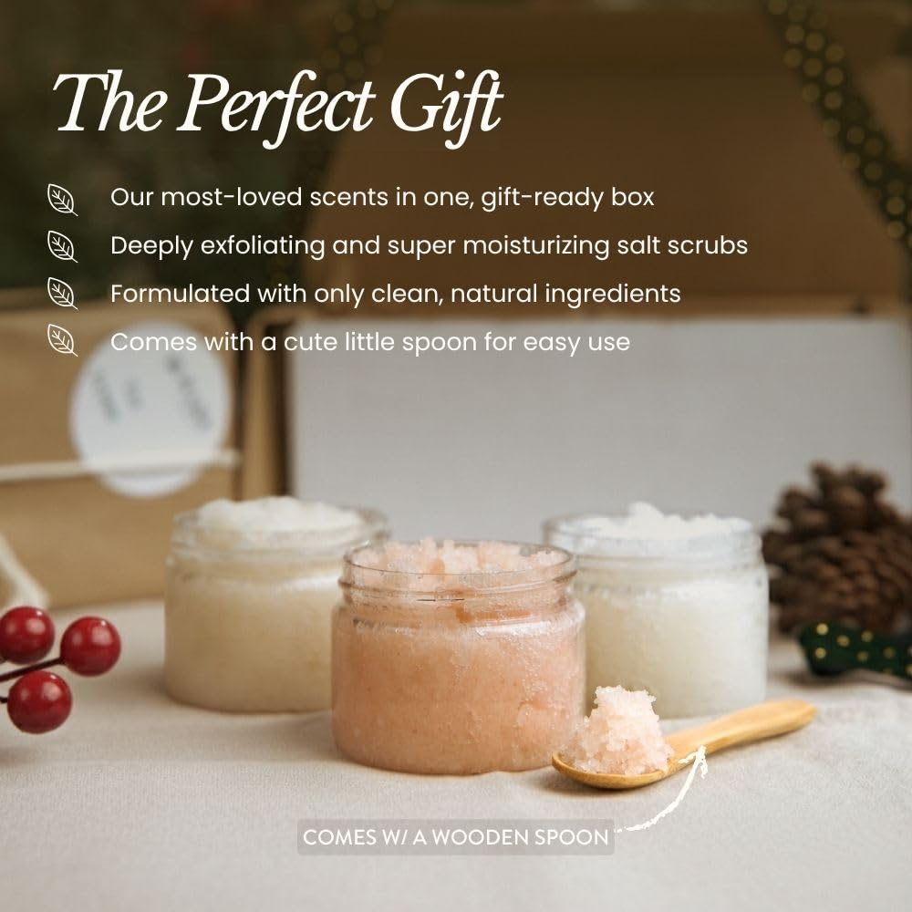 Bare Botanics 3 Piece Sea Salt Body Scrub Gift Set Natural - BARE BOTANICS Official Imagery - 4