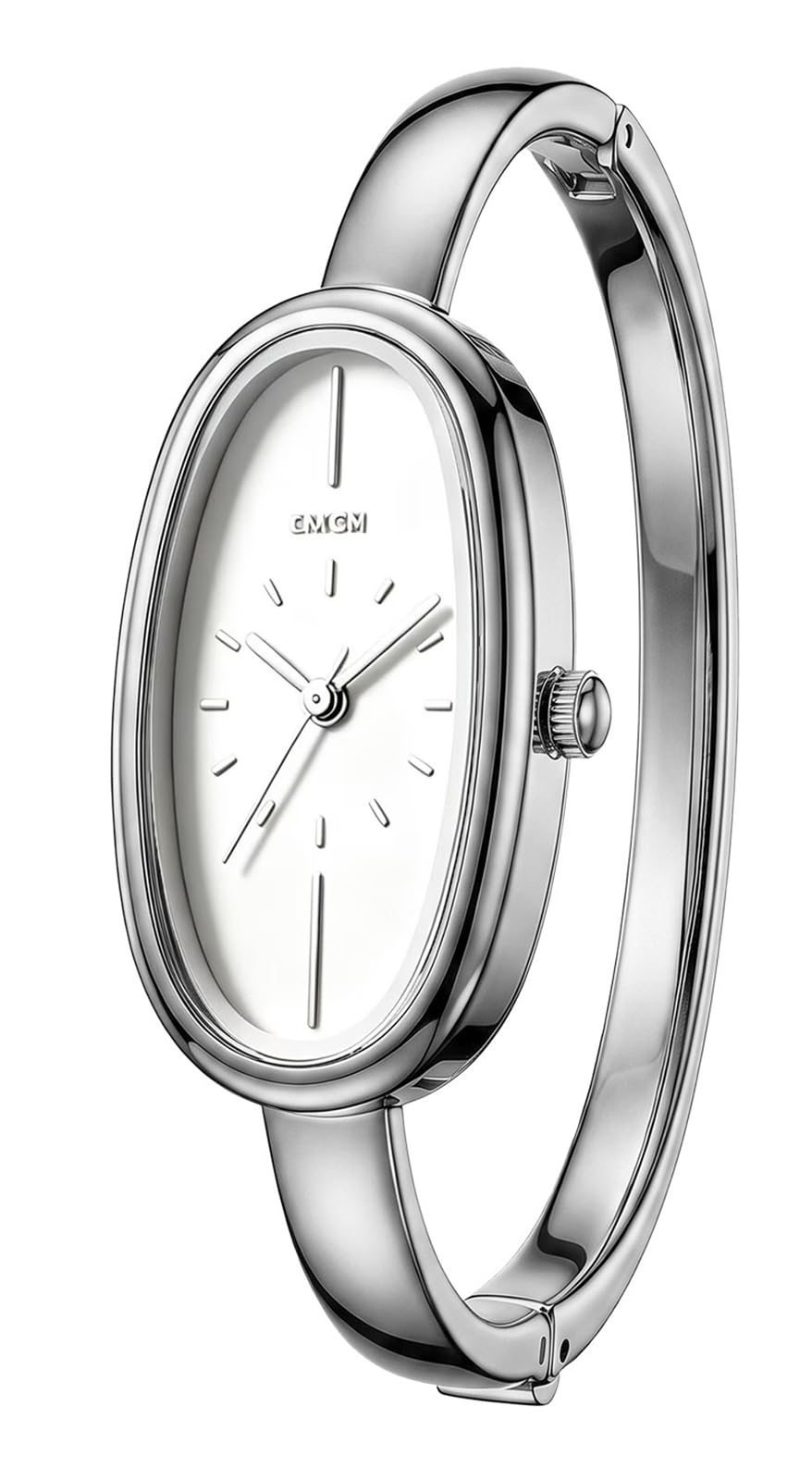 Women s Watch Delicate Oval Bangle Minimalist Wristwatch - GOODLIYA Official Imagery - 8