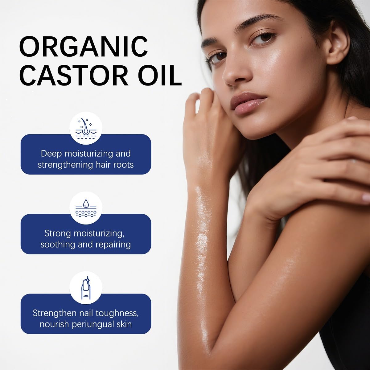 WenFeng Organic Castor Oil Roll On with Rose Quartz Roller Ball - WenFeng Official Product View 8