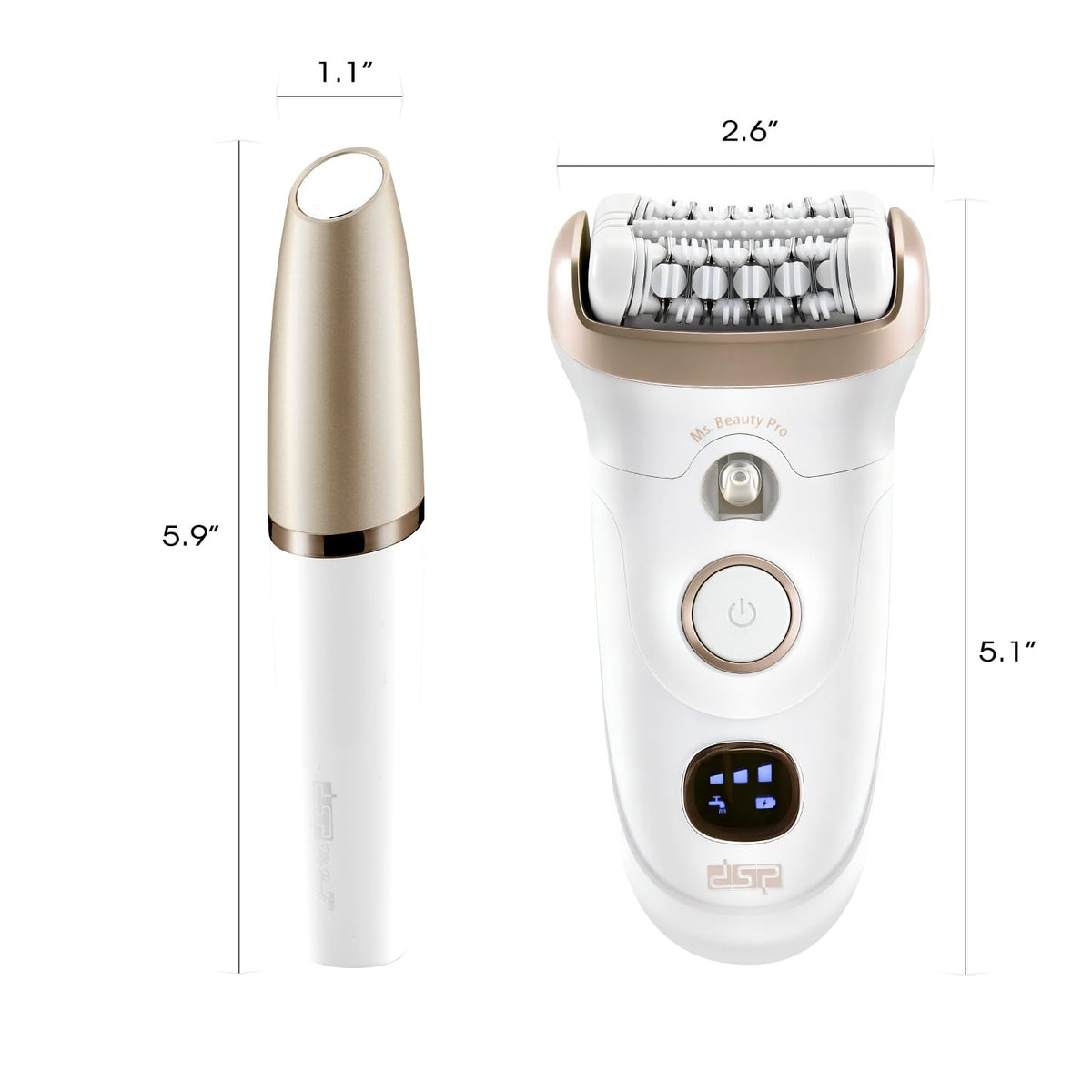 DSP 4 in 1 Beauty Set Lady Shaver with Removable Heads for - DSP Official Imagery - 8