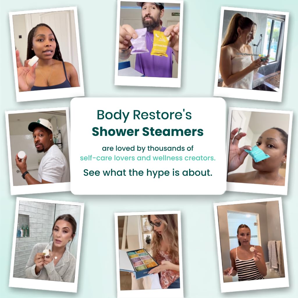 BodyRestore Shower Steamers Aromatherapy Self Care Gifts - Body Re Official Imagery - 6