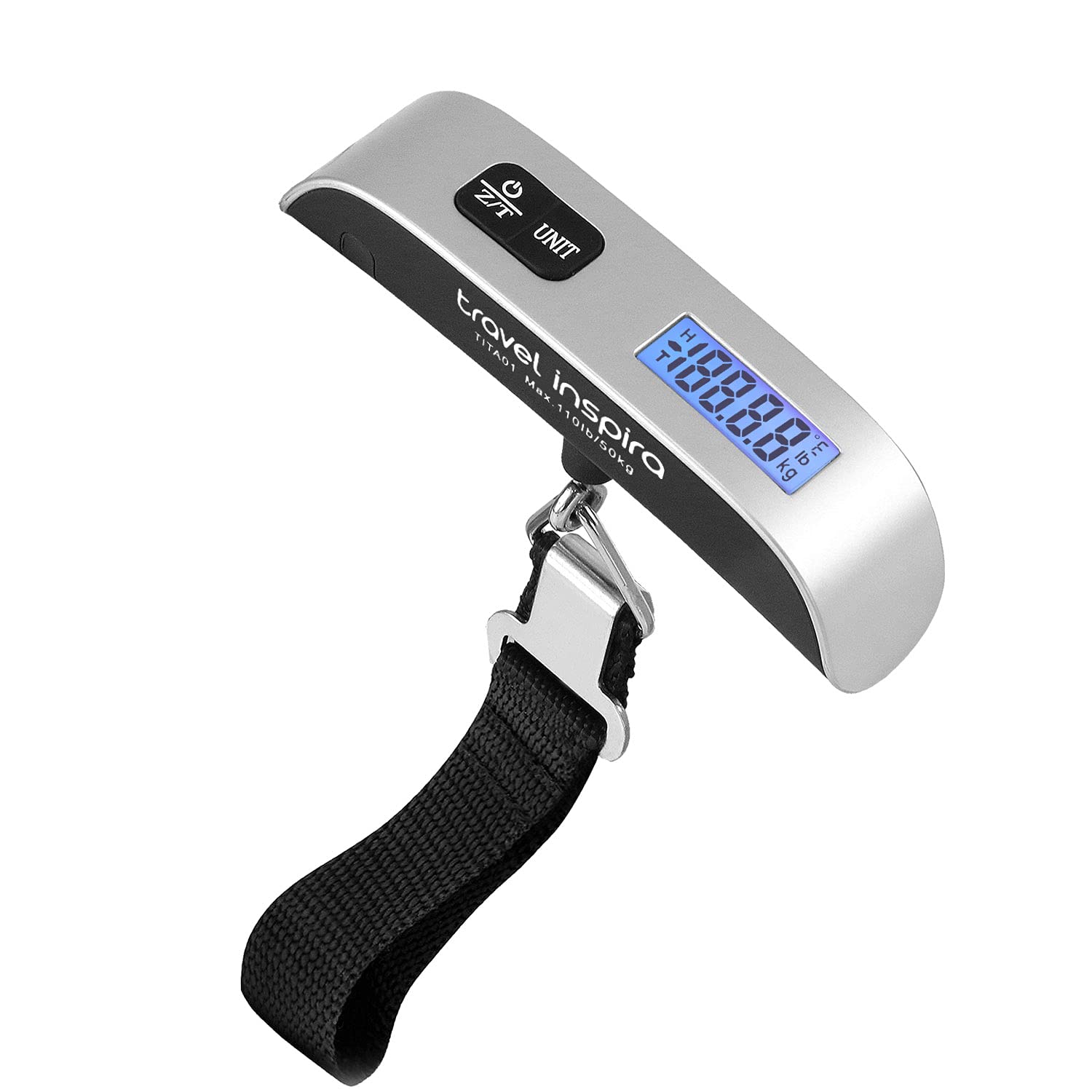 travel inspira Digital Luggage Scale – Portable Hanging Suitcase by travel inspira - Angle View 1