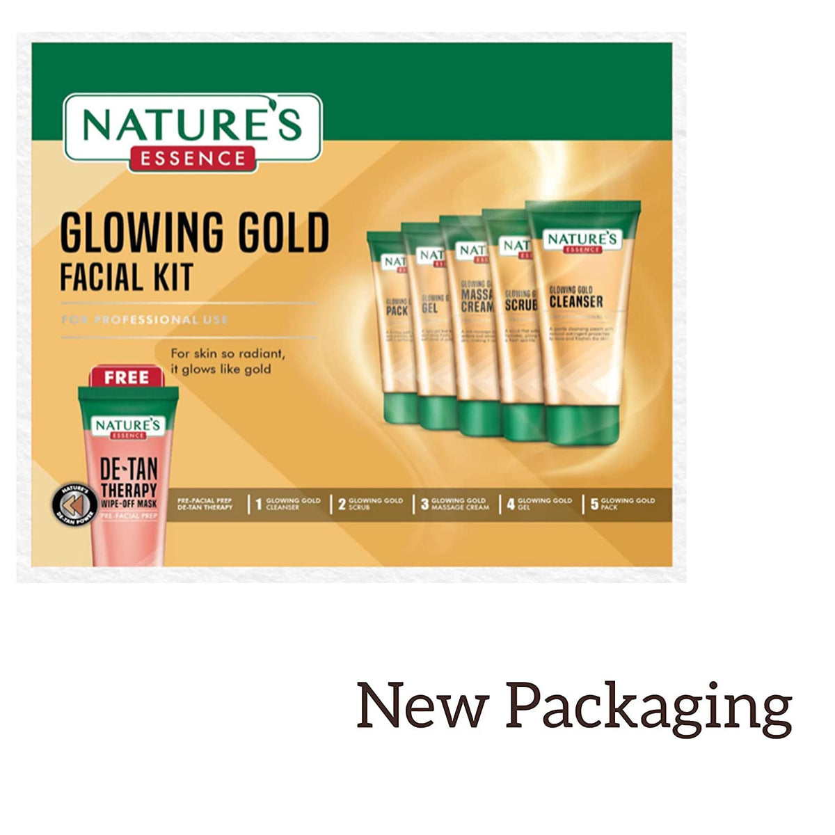 Nature s Essence Glowing Gold Facial Kit 500 grams - NATURES ESSENCE Official Imagery - 7