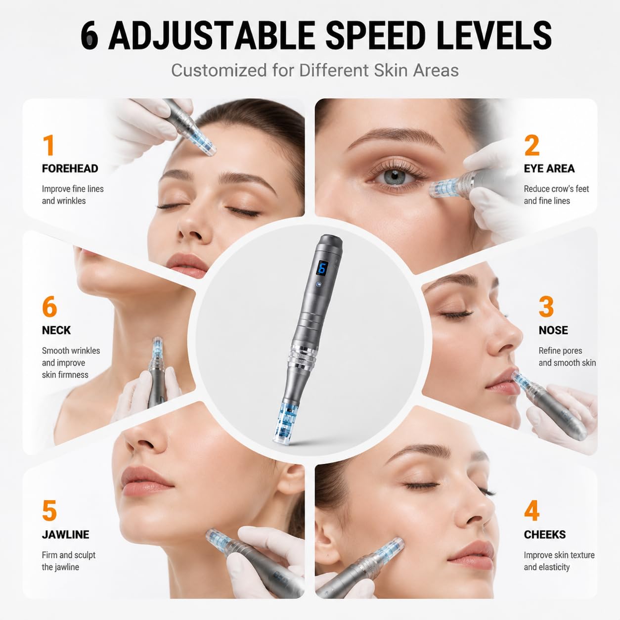 Dr Pen M8 Microneedling Pen with 20 Cartridges for Home Use - Nurself Official Imagery - 5