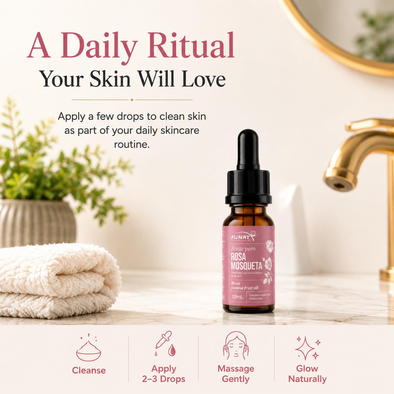 FULL OF NATURE FUNAT FUNAT 100% Pure Rosehip Oil –Facial & Skin Moisturizer – - FULL OF NATURE FUNAT Official Product View 5