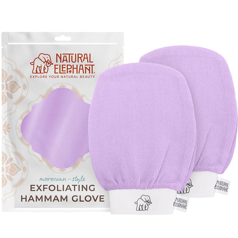 Natural Elephant Exfoliating Hammam Glove - Authentic Moroccan Kessa Body Scrub Mi - Natural Elephant Official Product View 10
