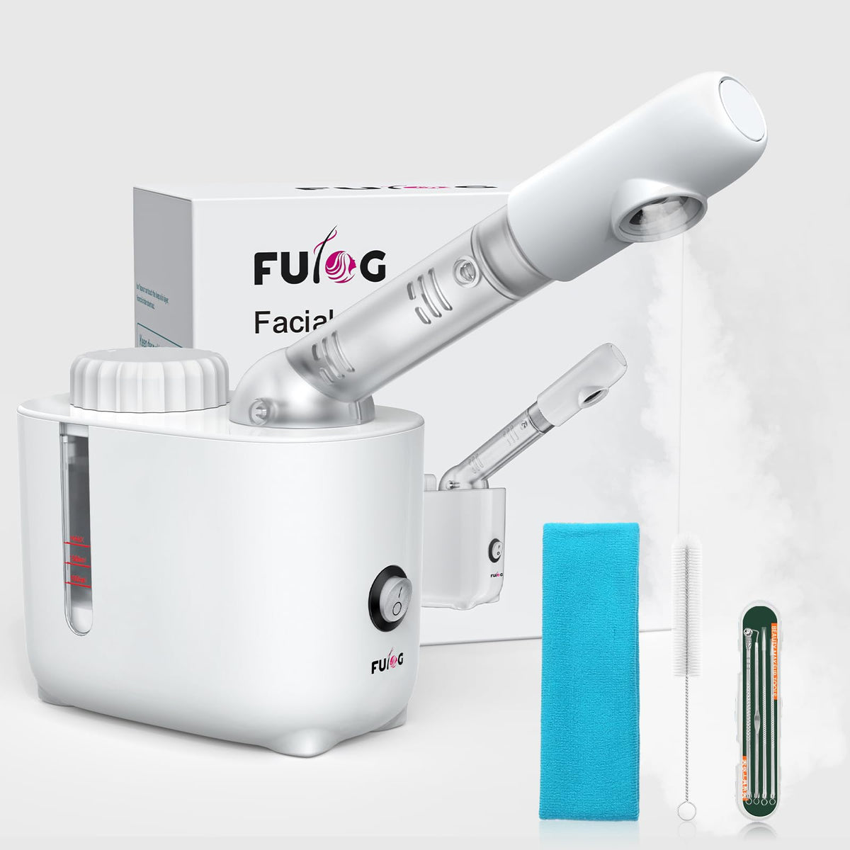 Facial Steamer Nano Ionic Face Steamer with 360 Rotating Arm - FULOG Official Imagery - 8
