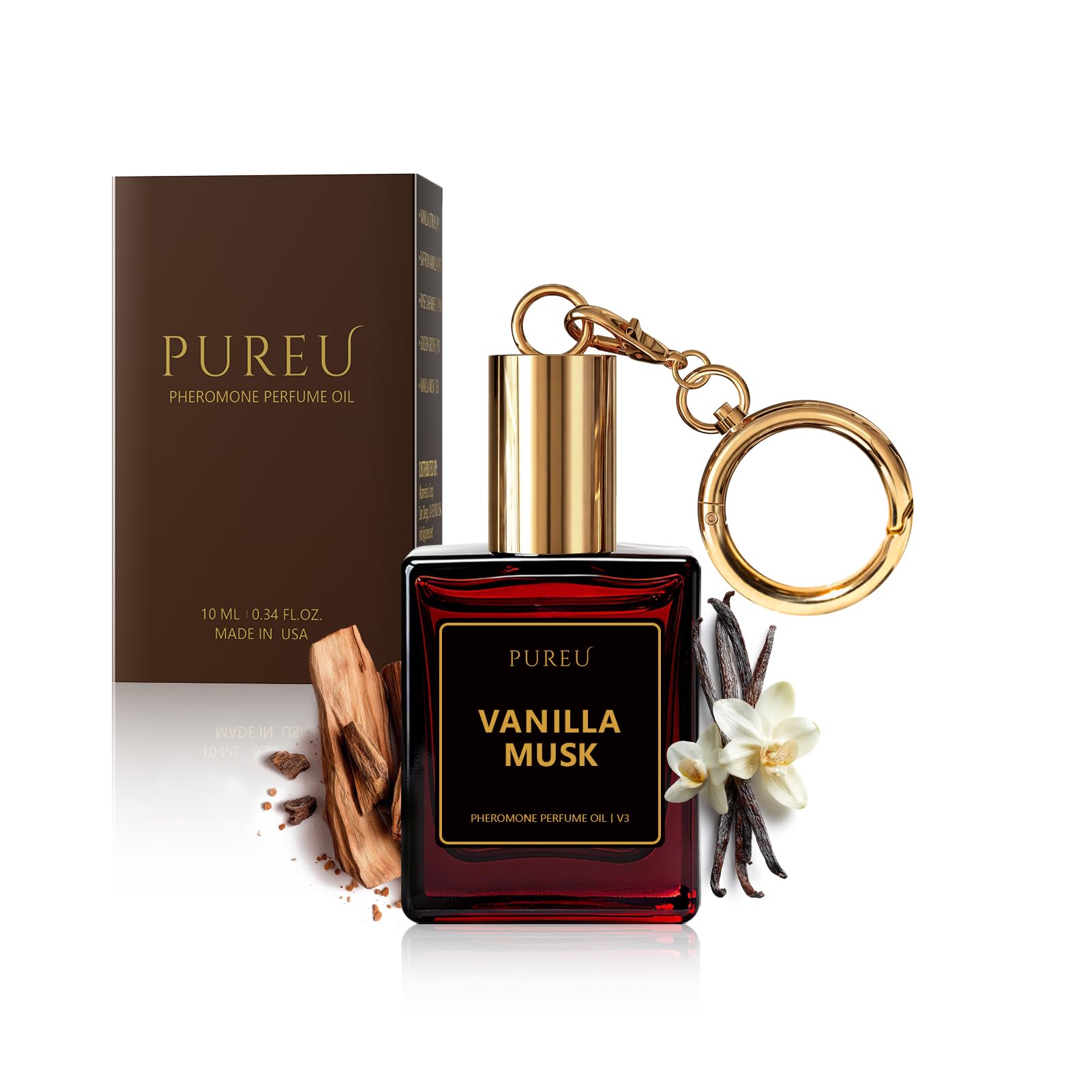 PUREU Pheromone Perfume Oil for Women, Long Lasting Travel - Product Imagery