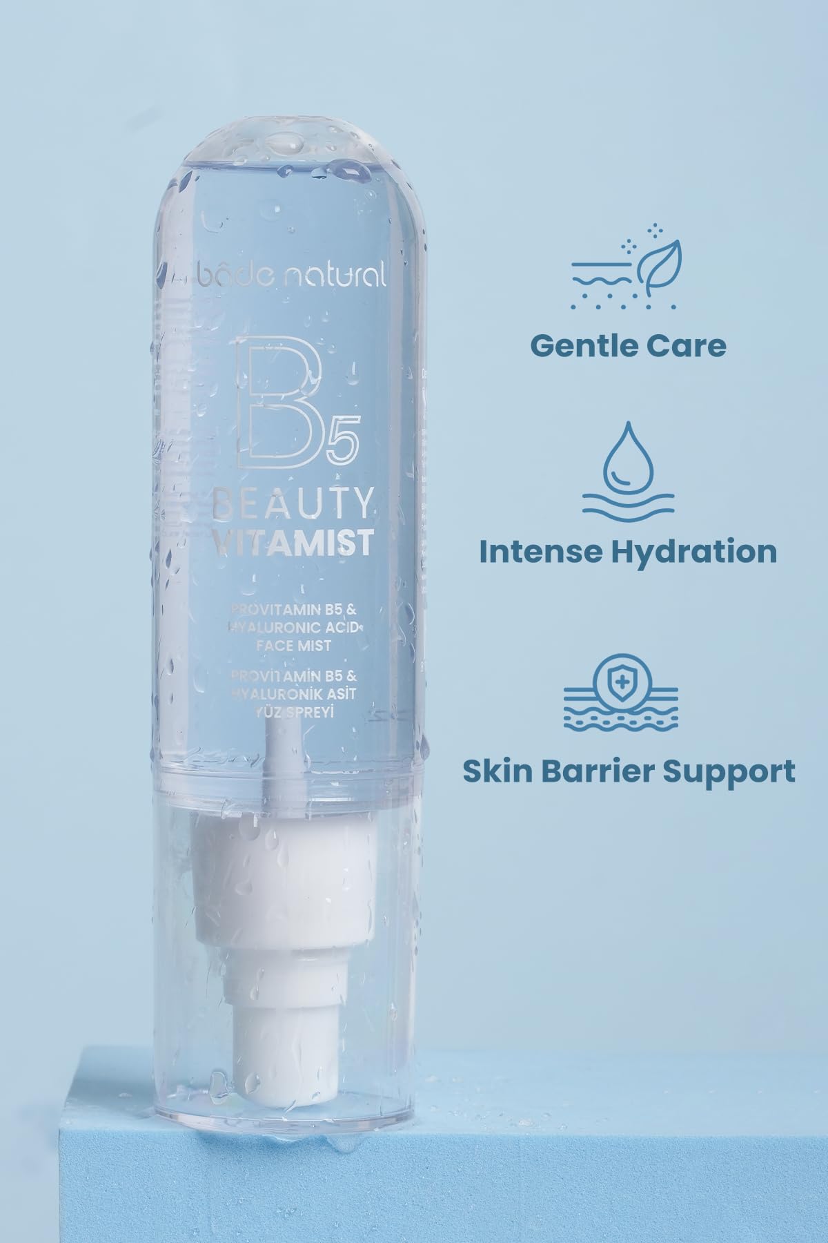 Bade Natural Vitamin Mist with ProVitamin B5 Hyaluronic Acid - Bade Natural Official Imagery - 5
