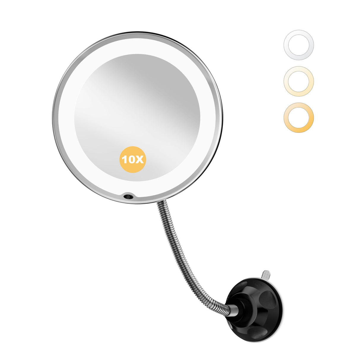 10x Makeup Mirror with Lights Flexible Magnifying Mirror 3 - Brightown Official Imagery - 1
