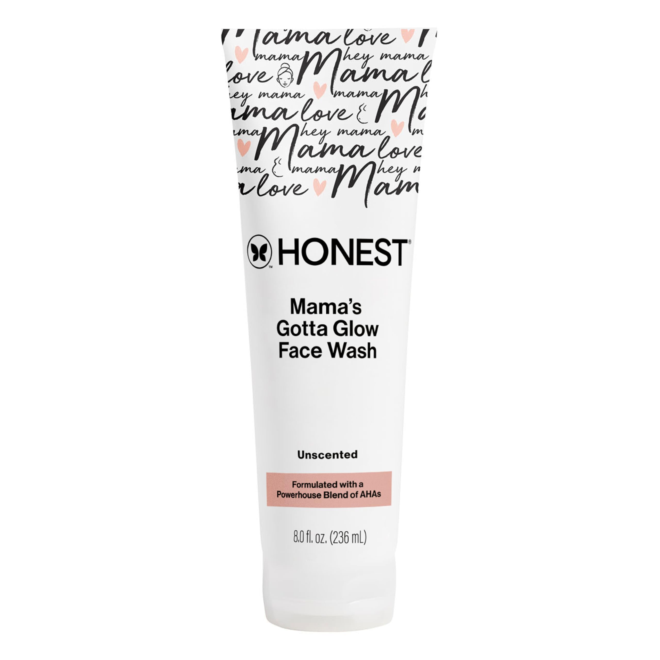 The Honest Company Mama's Gotta Glow Face and Body Wash, 8 fl oz - Product Imagery