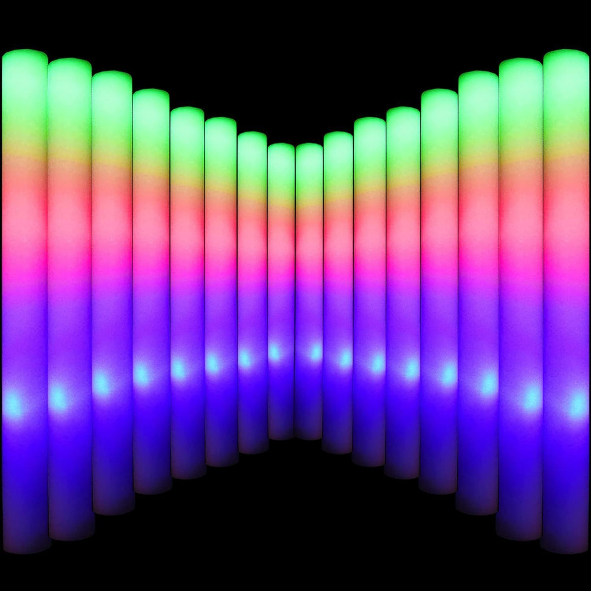 LifBetter Light Up Glow Sticks Bulk LED Foam Sticks in The - LifBetter Official Imagery - 1
