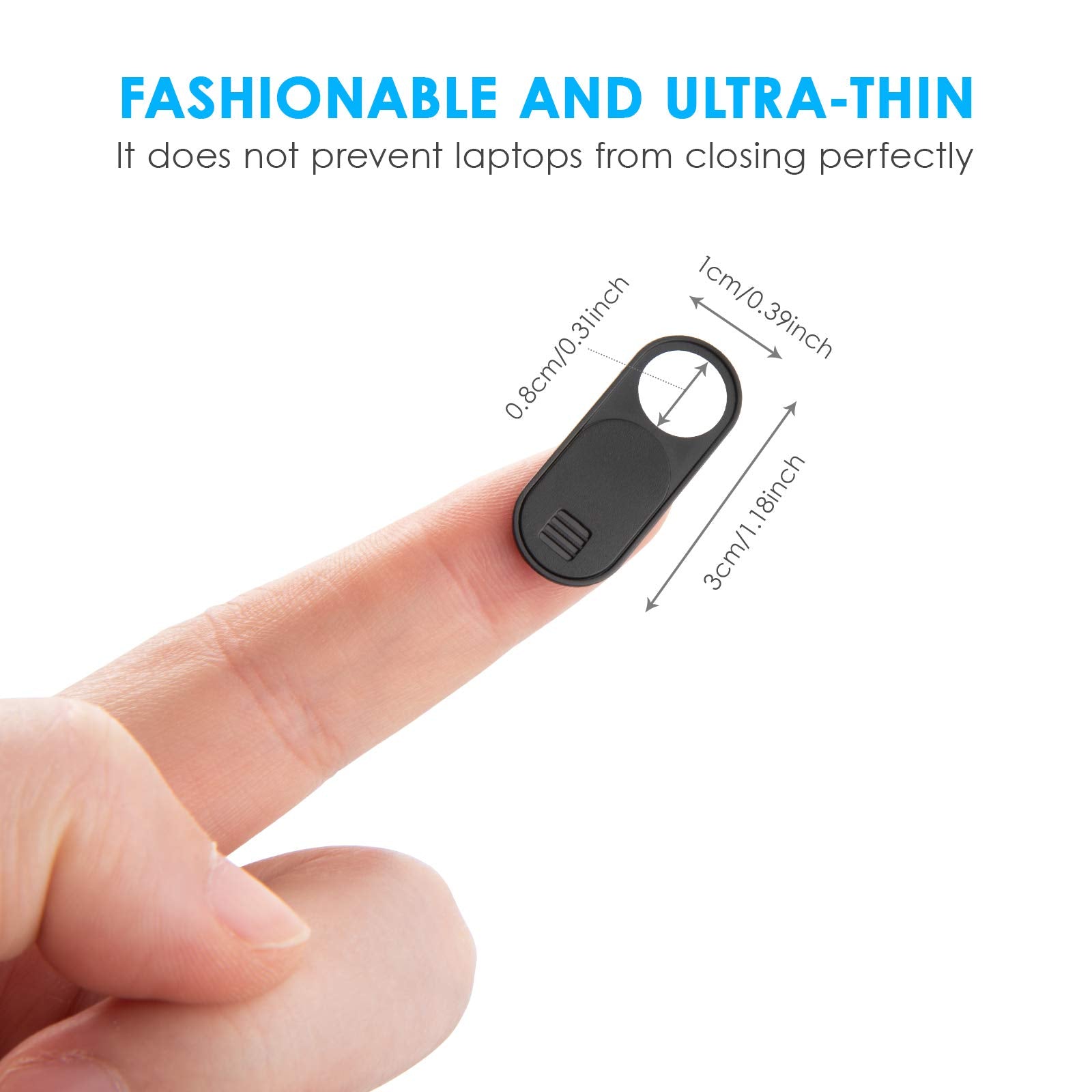 Multi-coloured HKDGYHON camera cover slide for MacBook, iPad, iPhone, laptop, desktop, and tablet privacy protection.