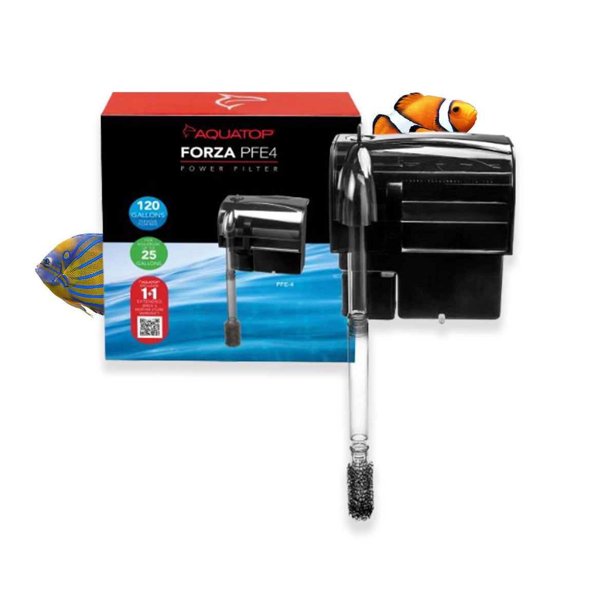 Aquatop Forza 120 GPH Power Filter for Aquariums Fits upto - Aquatop Official Imagery - 1