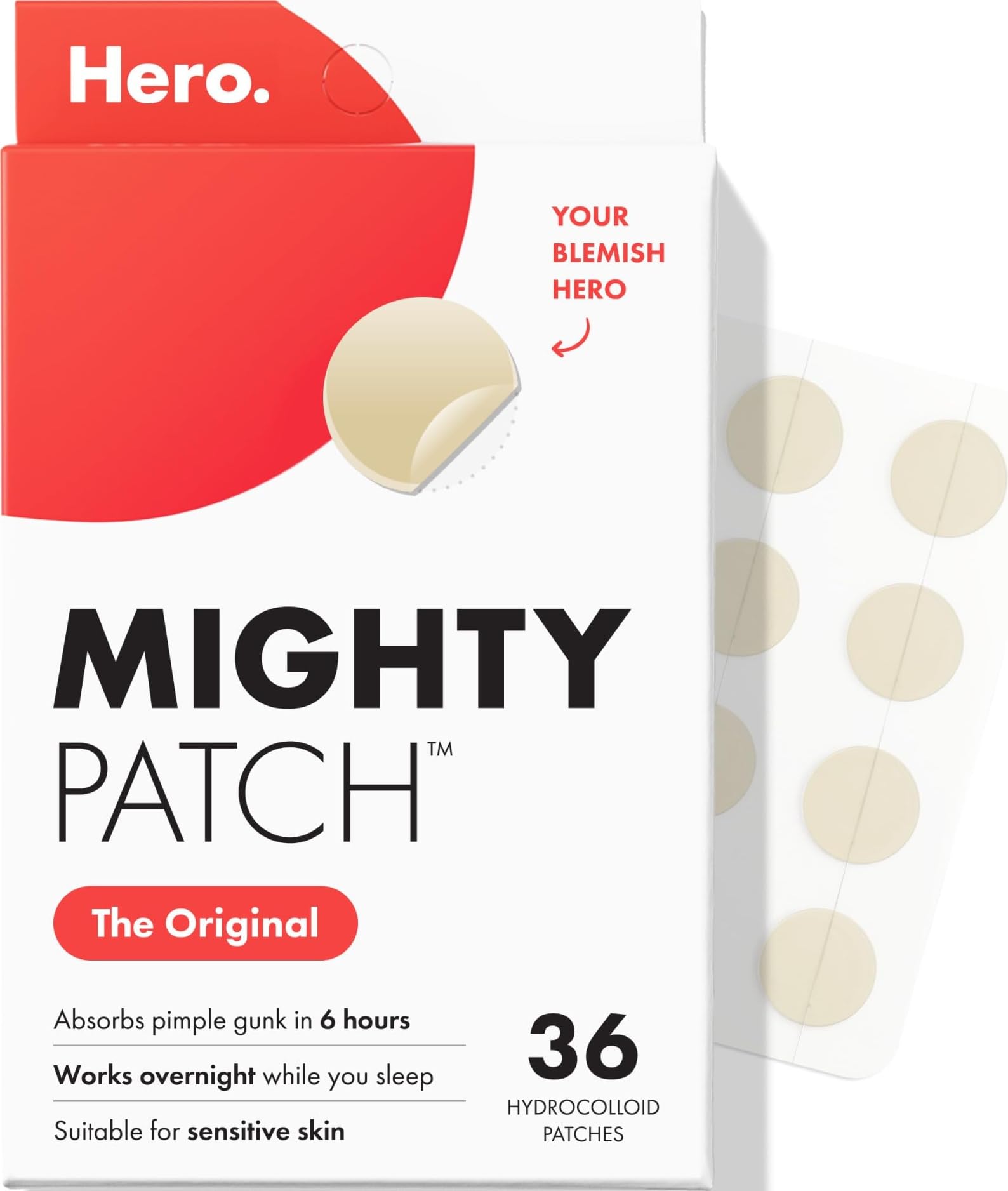 Mighty Patch Hero Cosmetics Original Nighttime Acne Pimple - Mighty Patch Official Imagery - 2
