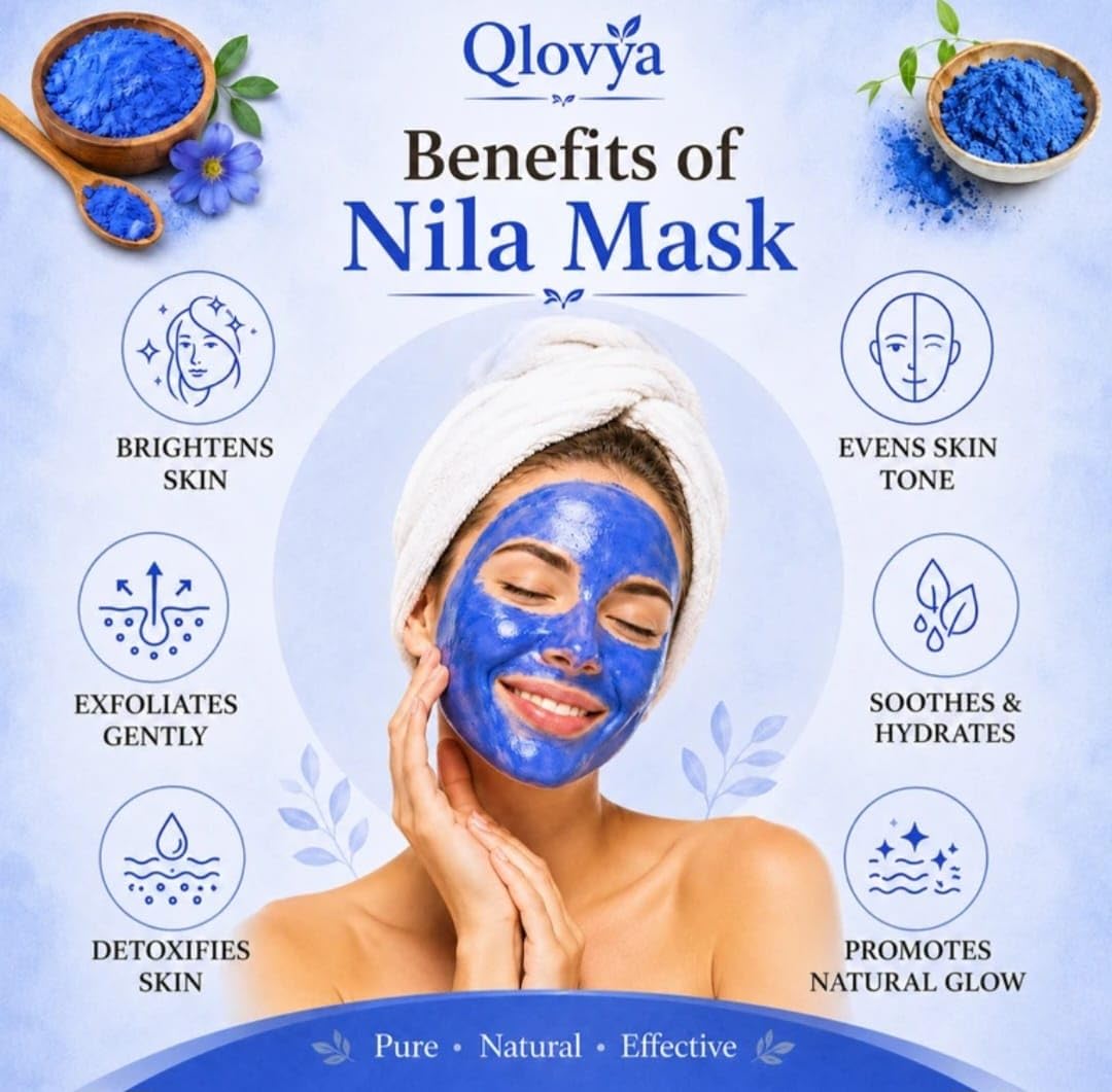 Viral Blue Mask| Authentic Moroccan powder – 100% Pure Indigo Blue Pow - View 6