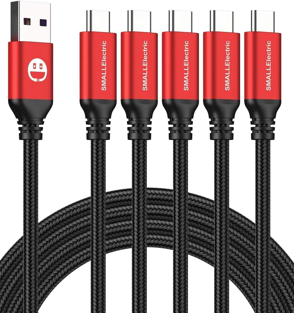 SMALLElectric USB C Cable 5 Pack 6FT, USB A to Type C Fast Charge - SMALLElectric Official Product View 8