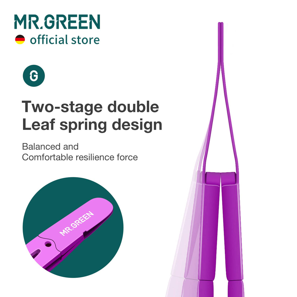 MR GREEN Eyebrows Tweezers Colorful Beauty Fine Hairs Puller - MR.GREEN Official Product Imagery - 5