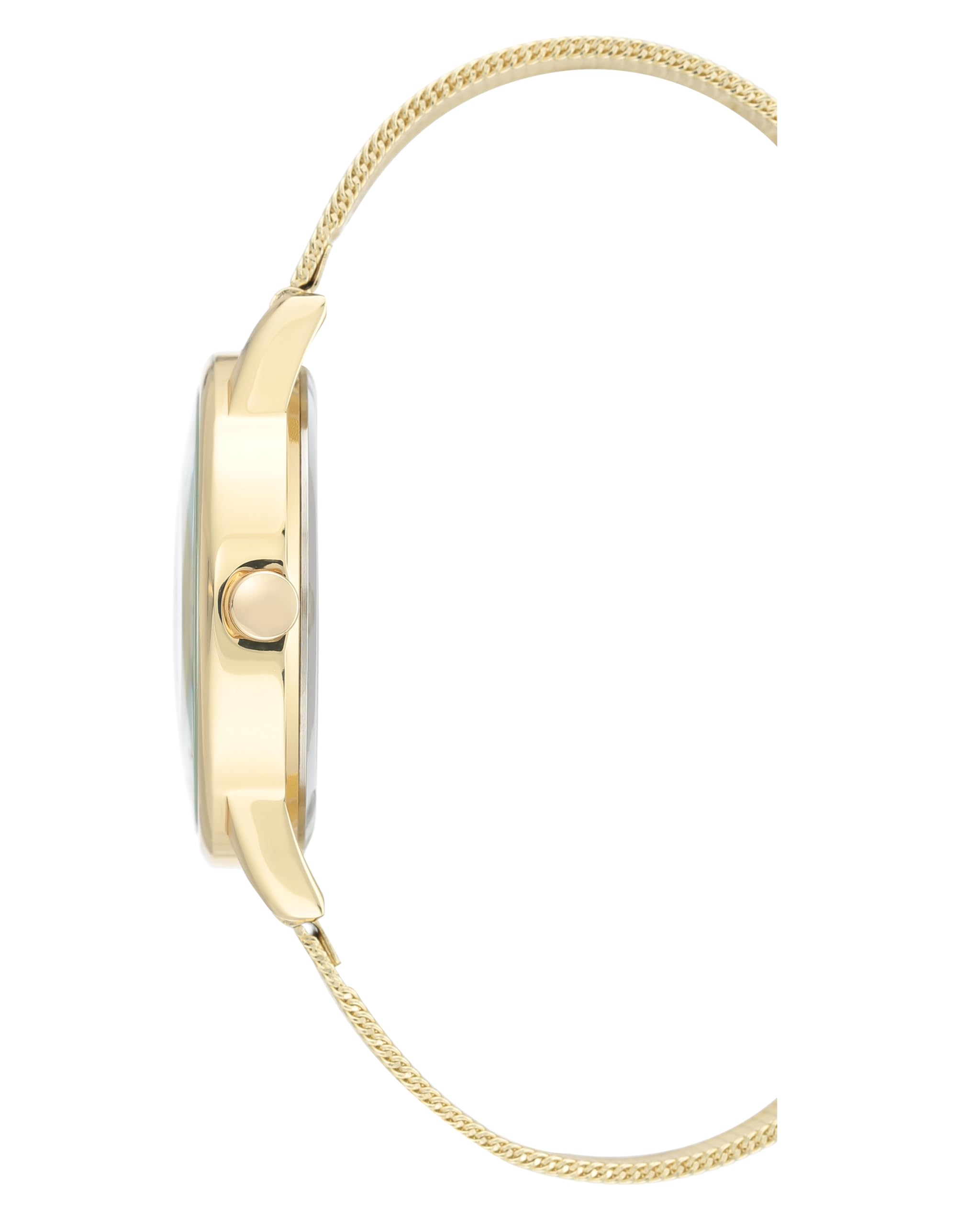 Nine West Women's Floral Dial Mesh Bracelet Watch - View 2