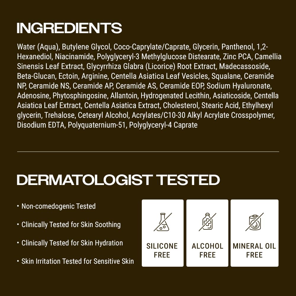 YUMU Cica Exosome Zinc Blemish Relief Cream, Face Moisturizer for Sensitive, - YUMU Official Product View 9