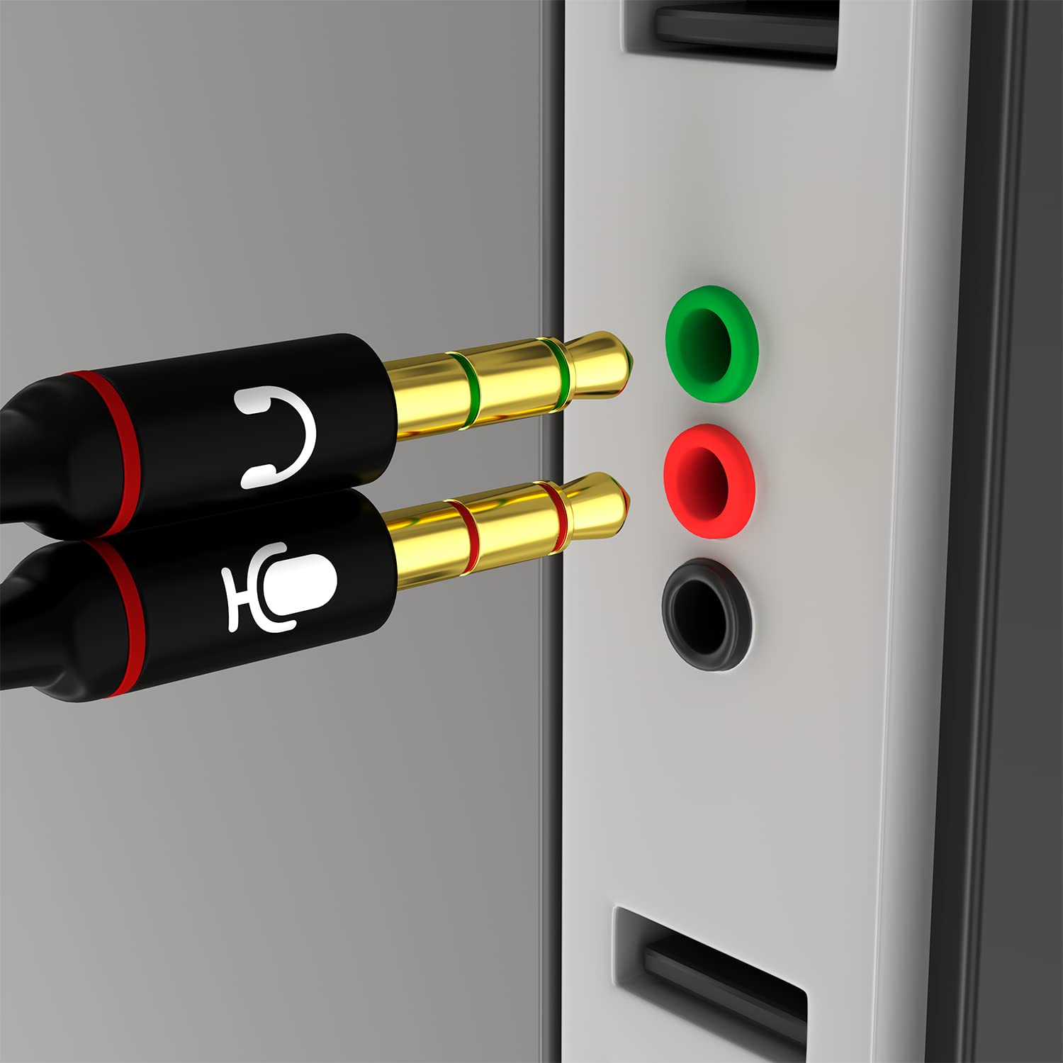 D & K Exclusives Headphone Splitter For Computer 3.5mm Female to by D & K Exclusives - Angle View 5