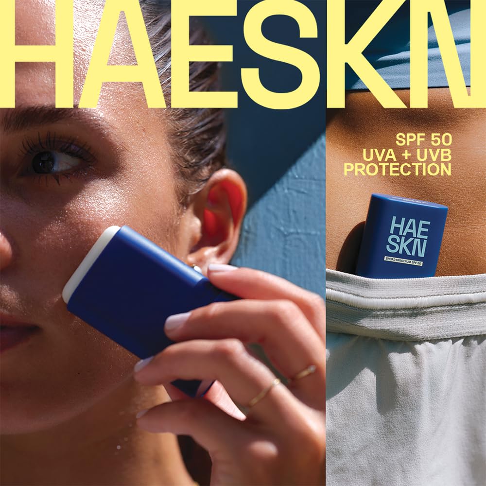 Korean Sunscreen Stick SPF 50 Sunblock SOLCHECK UV Stickers - HAESKN Official Imagery - 4