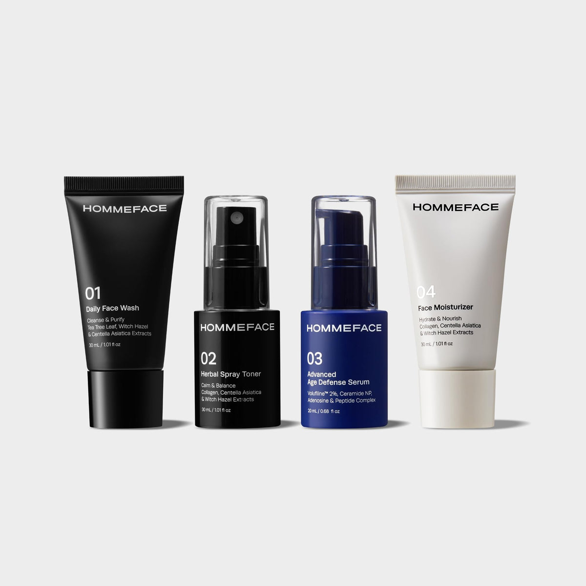 Men s First Class Skincare Essentials Travel Kit 5ct - HommeFace Official Imagery - 8