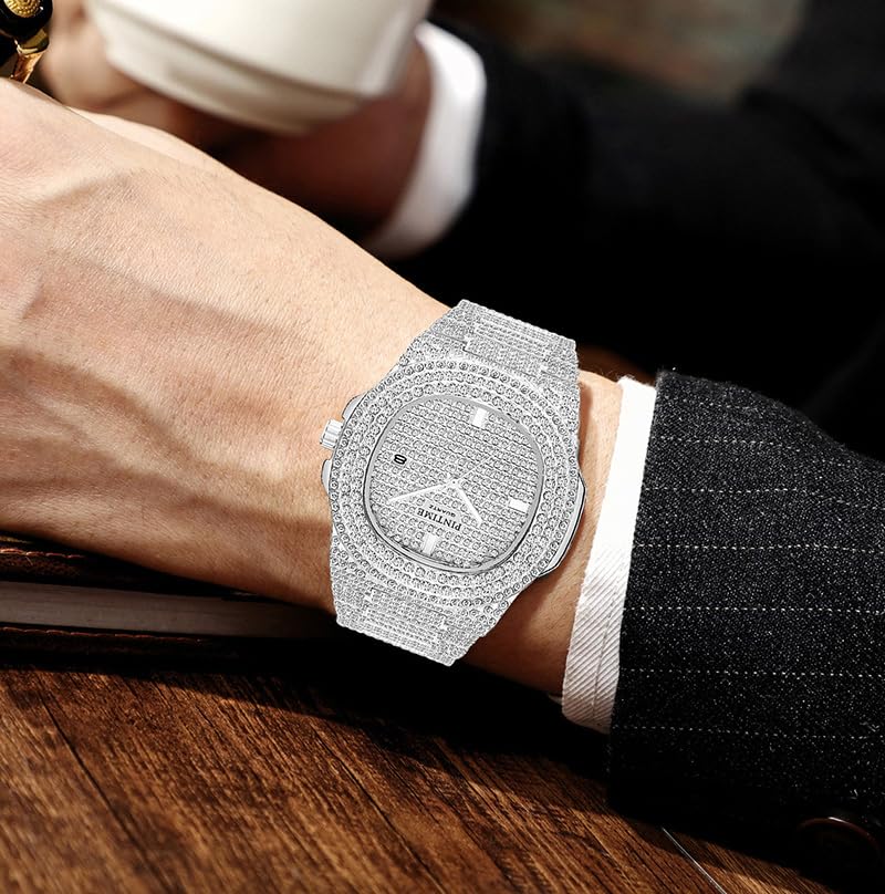 FANMIS Unisex Luxury Crystal Diamond Watches Silver Gold Fashion - Product Imagery