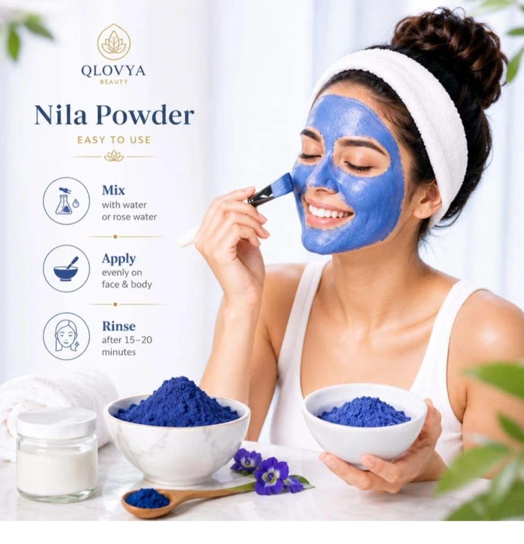 Viral Blue Mask - Authentic Moroccan powder – 100% Pure - Generic Official Product View 7