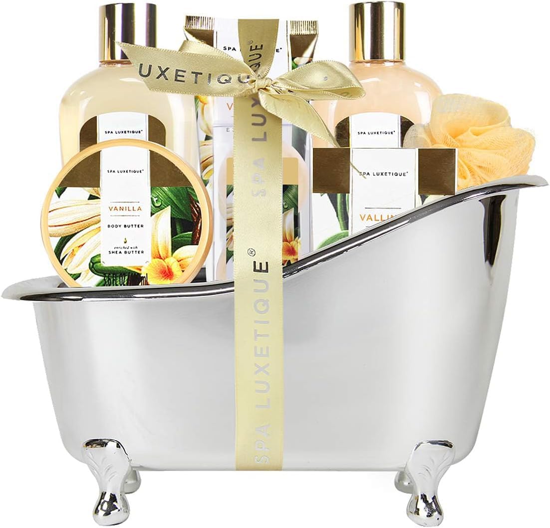 Spa Gift Sets Gifts for Her 8pcs Vanilla Bath Sets with Body - Premium Selection Official Imagery - 2