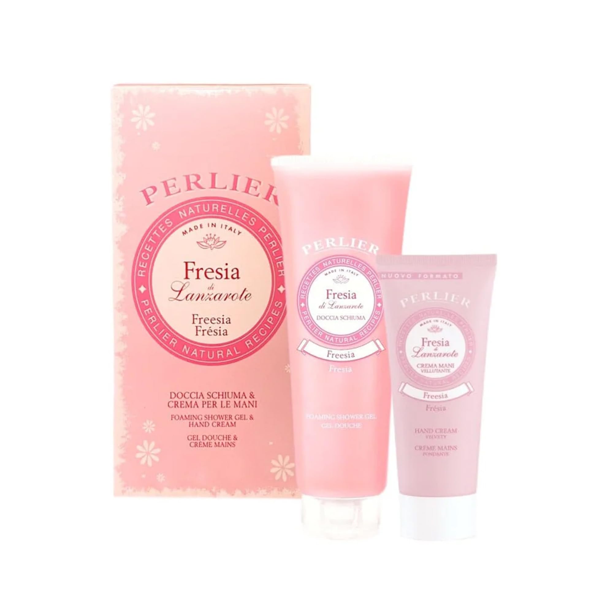 Perlier – Blue Iris Body Care Trio Gift Set, Shower Gel 8.4 oz + - Perlier