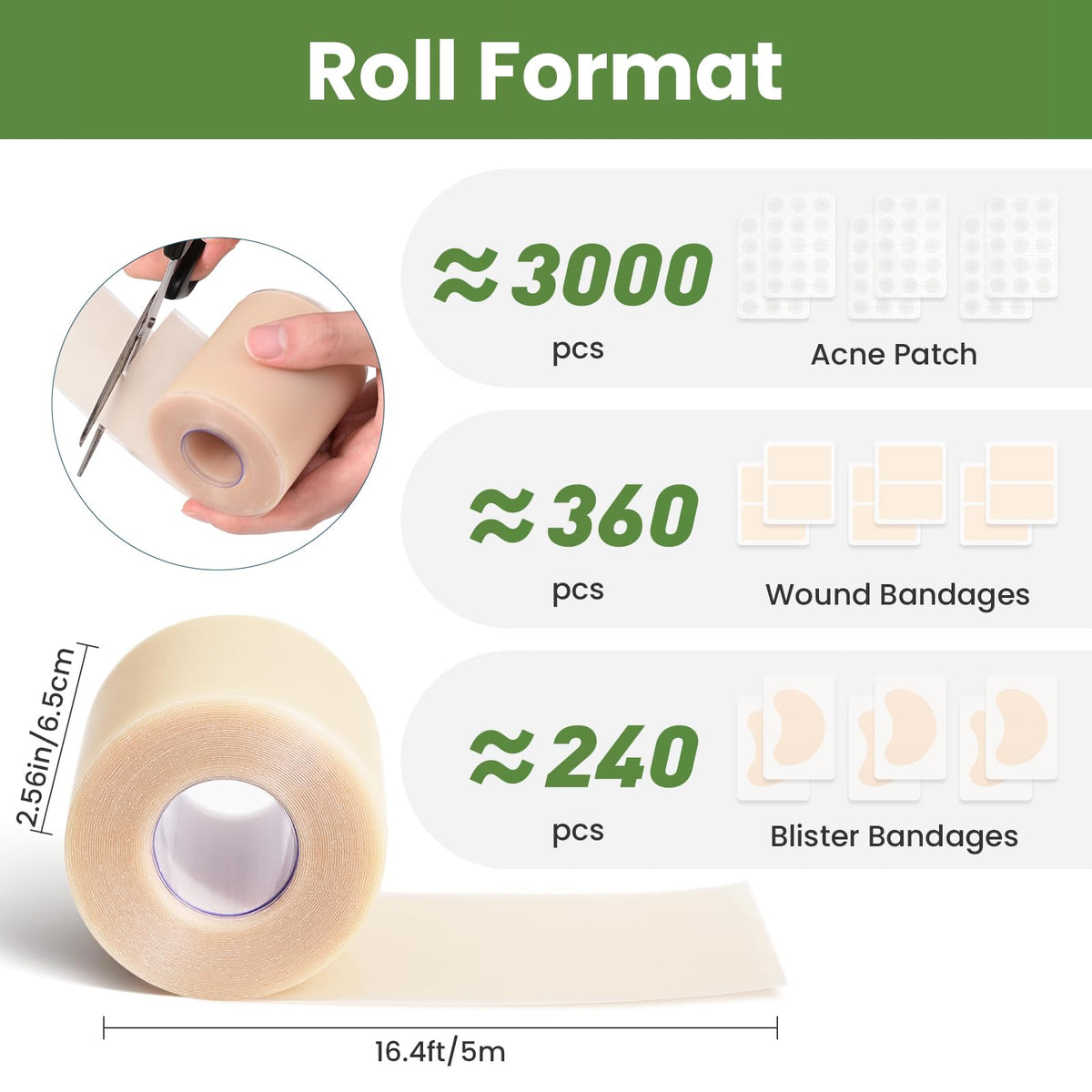 Hydrocolloid Roll Gel Bandages - Kimihome Official Imagery - 3