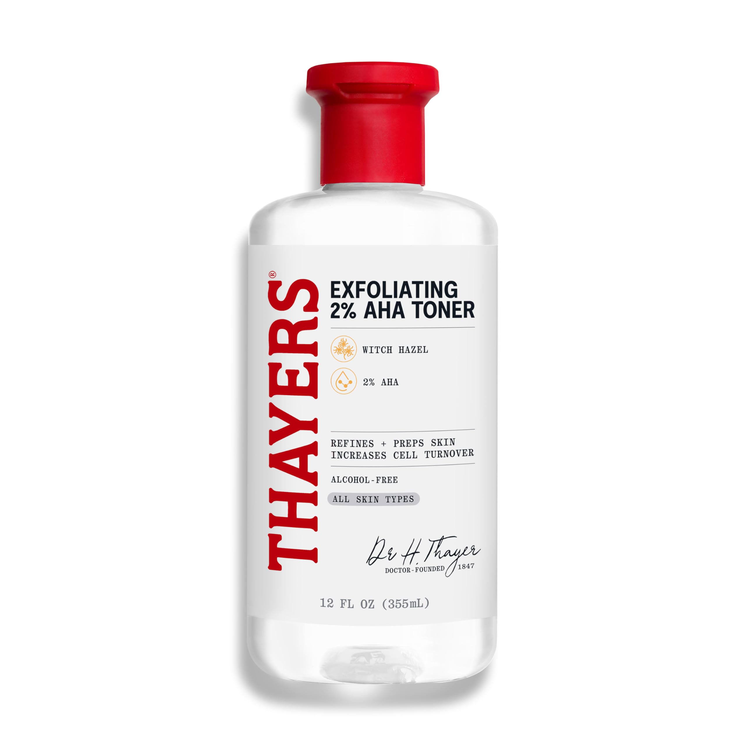 Thayers 2% AHA Exfoliating and Brightening Toner with Glycolic - Product Imagery