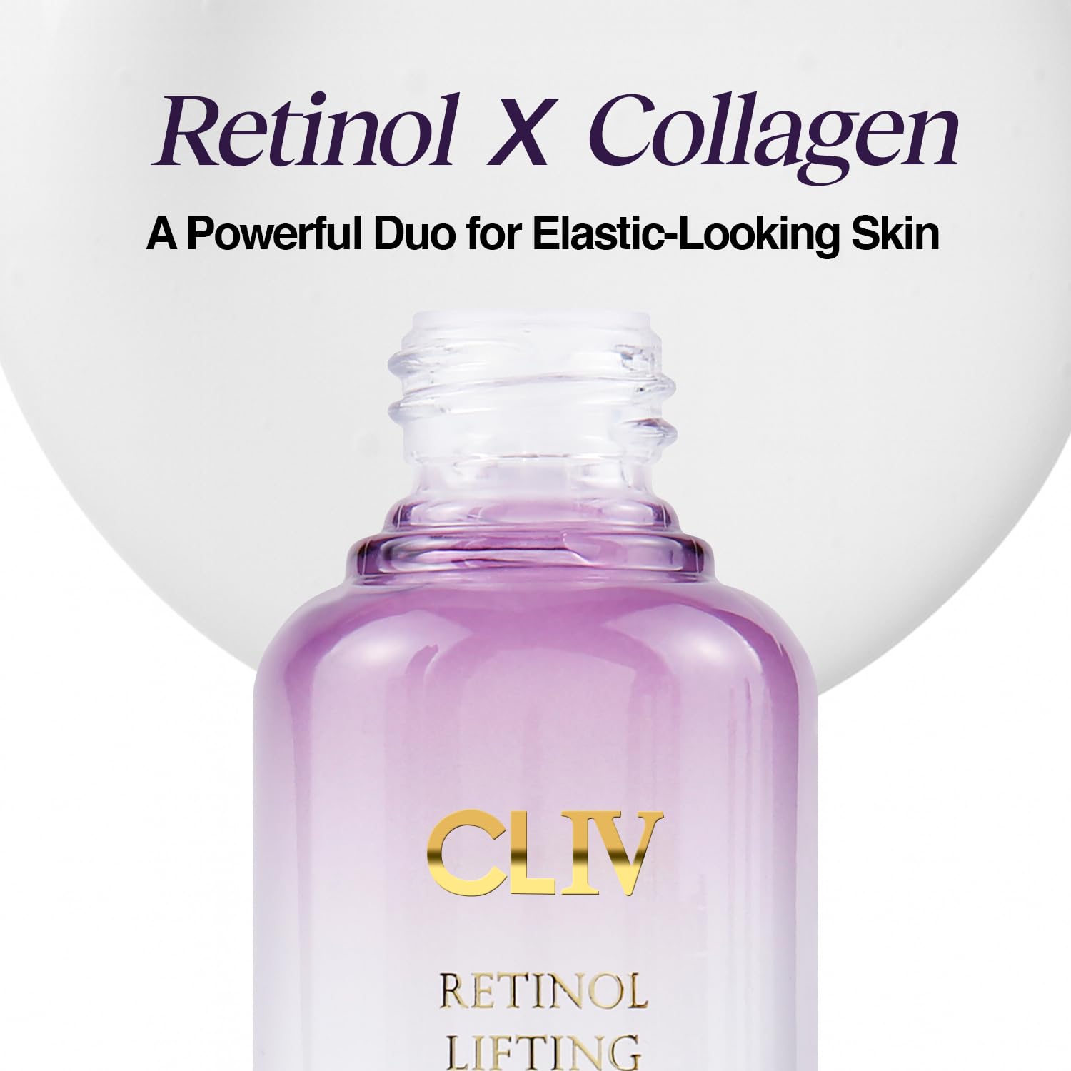 Retinol Lifting Ampoule, Korean Skincare with 85% Collagen - CLIV