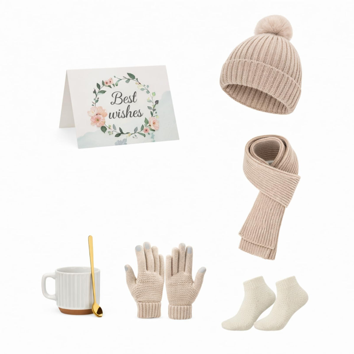 Winter Gifts for Women Hat Glove Scarf Socks Set for Winter - Funnysoft Official Imagery - 2