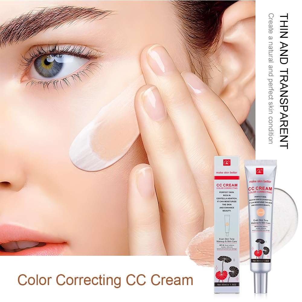 Color Correcting CC Cream with SPF 25 Coverage Lightweight - Fovcos Official Imagery - 3