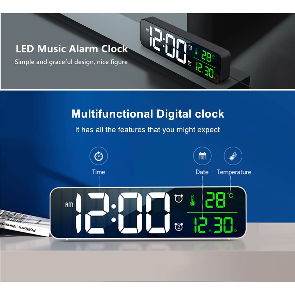 Abovsare Digital Clock Large Display, Alarm Clock for Living Room - Abovsare Official Product View 4