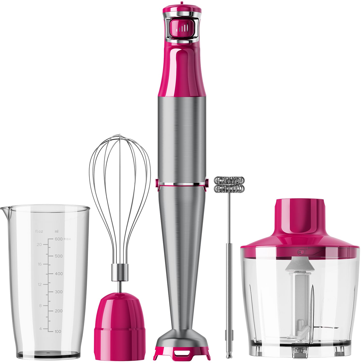 Turelar Immersion Blender Handheld Corded, 1100W 5 in 1 Hand Blen by turelar - Angle View 10