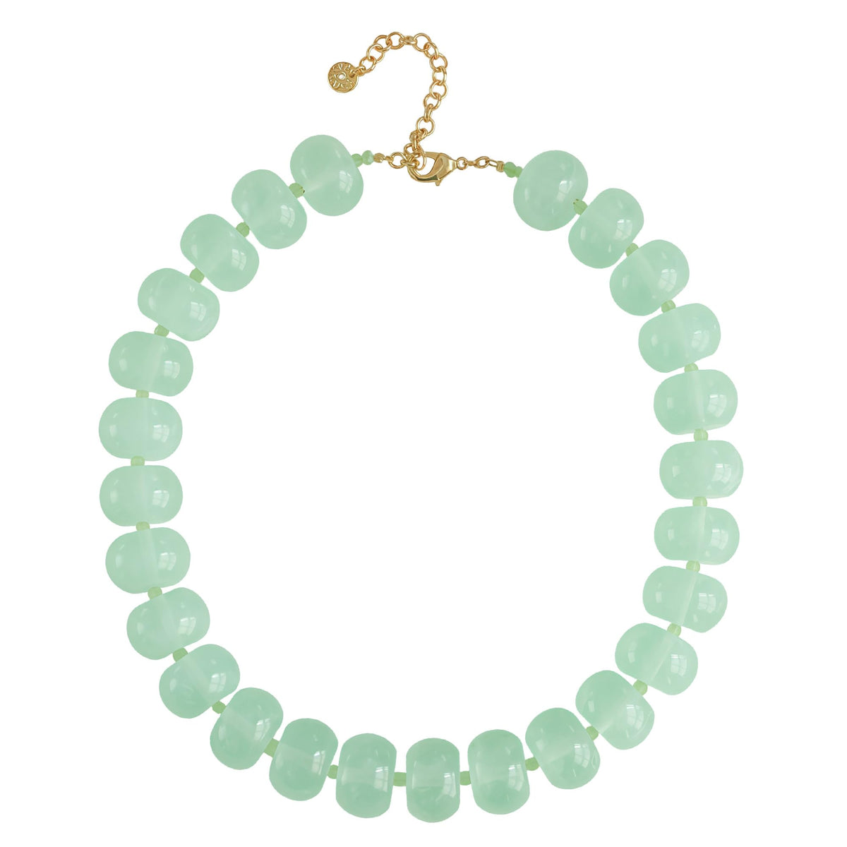 Oversized Resin Beaded Chunky Necklace for Women - PanLuca Official Imagery - 1