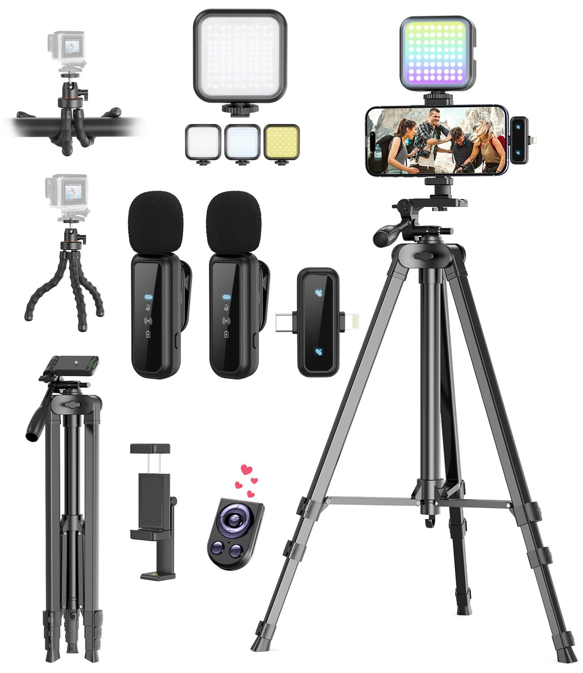 Vlogging Kit for iPhone Android YouTube Starter Kit with - Yeaki Official Imagery - 2