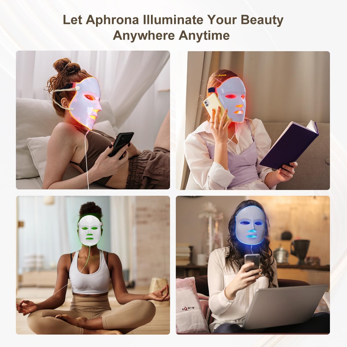 Aphrona FDA cleared LED Facial Mask MOONLIGHT PRO 7 Color - Aphrona Official Imagery - 8