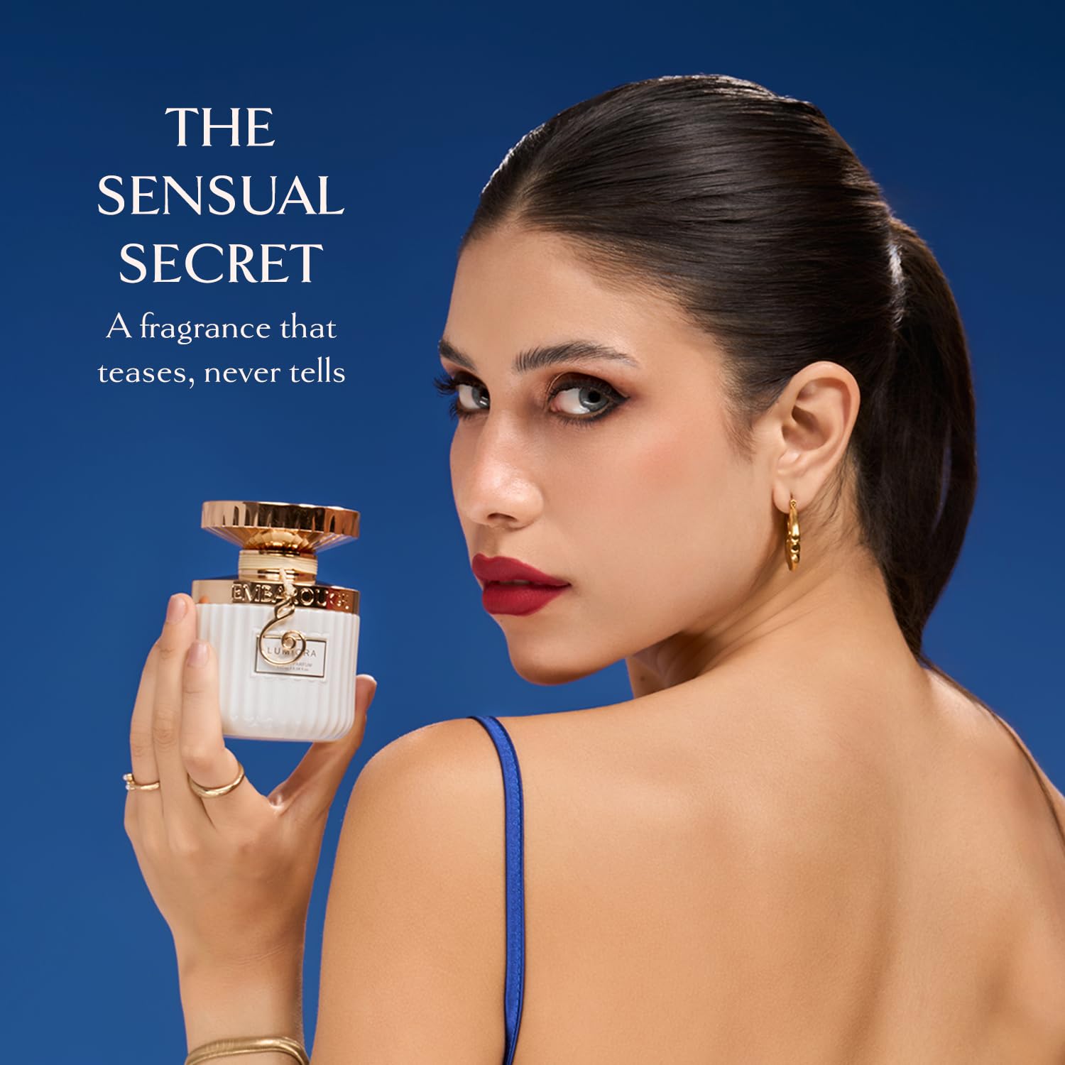 EMBAROUGE Lumiora Eau De Parfum 100ML for women with smoky floral scent, black currant and aquatic notes, long-lasting luxury fragrance