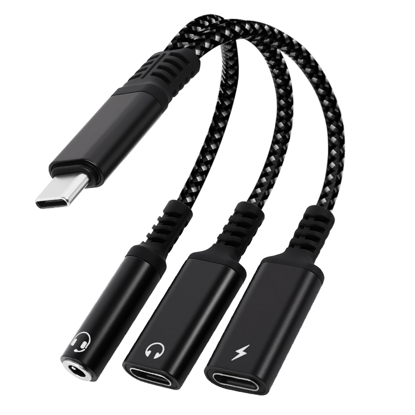 caojunzhen 1 in 3 USB C to Type-C Charging and Type-C Headphones by caojunzhen - Angle View 1