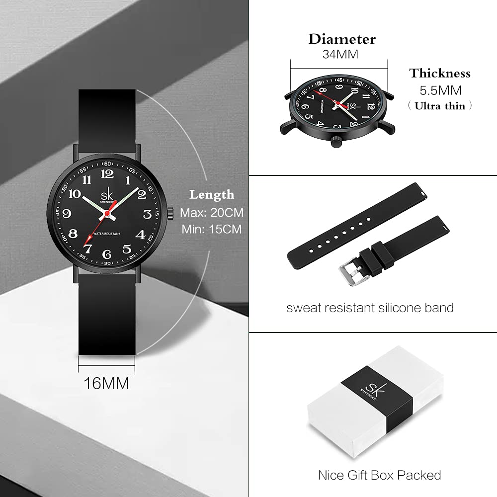 SHENGKE SK Ultra Thin Fashion Sport Sweatproof Women Watch - SHENGKE Official Imagery - 6