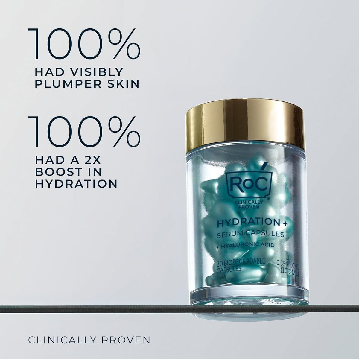 RoC Hyaluronic Acid Night Serum Capsules 30ct RoC Retinol - RoC Official Imagery - 6