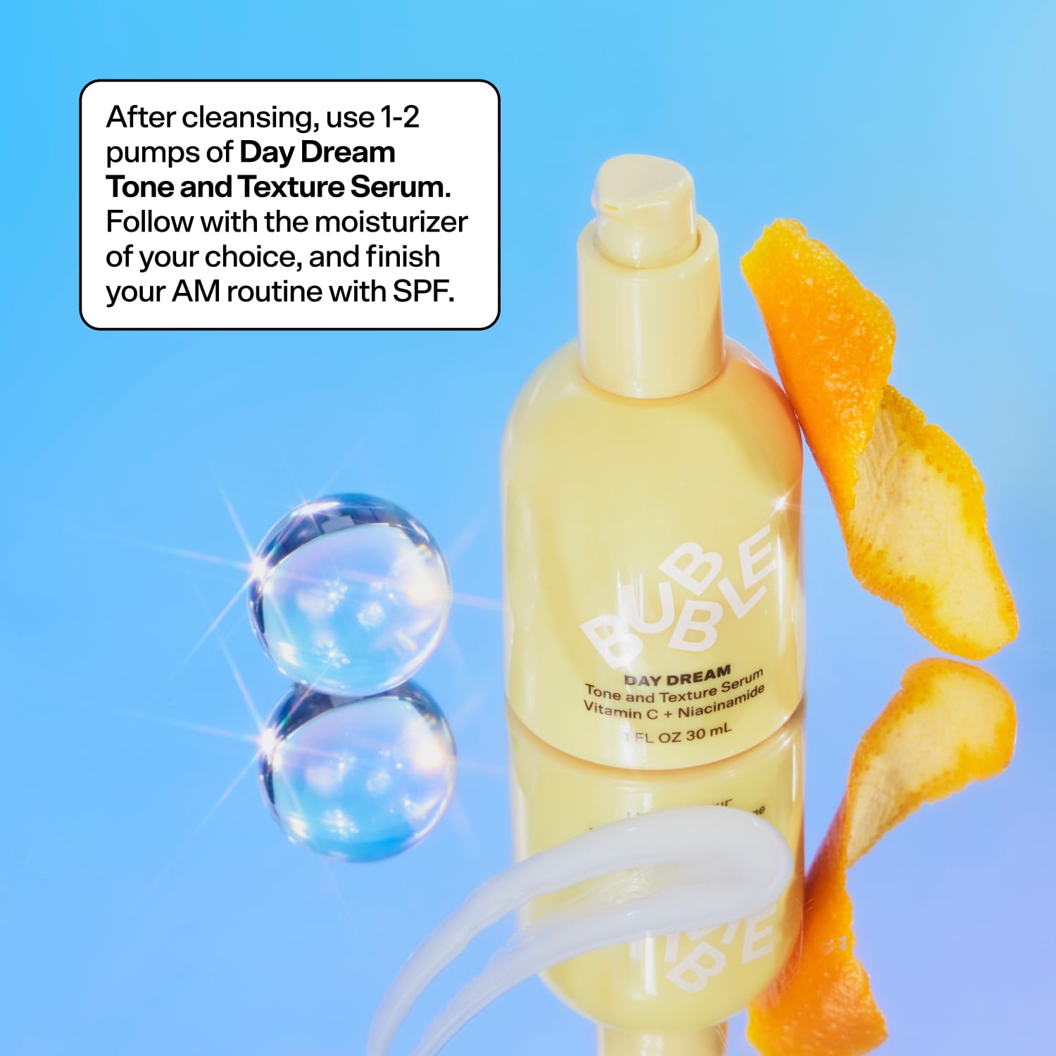 Bubble Skincare Day Dream Vitamin C Serum for Face, Brightening, - Bubble Skincare